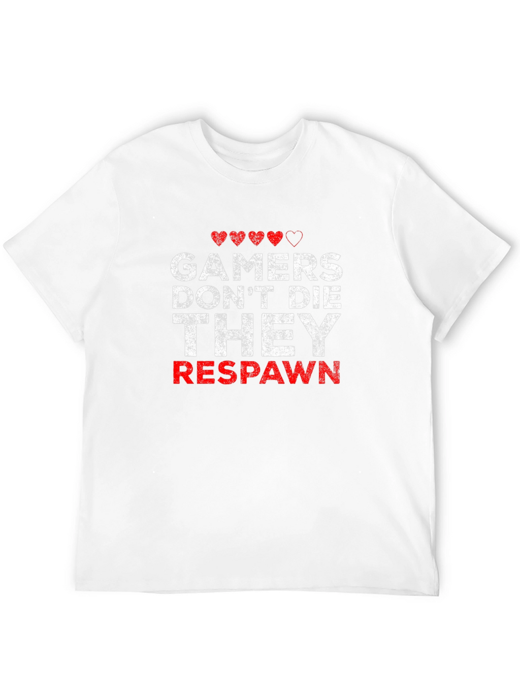 Gamers Dont Die They Respawn - Black T-shirt
