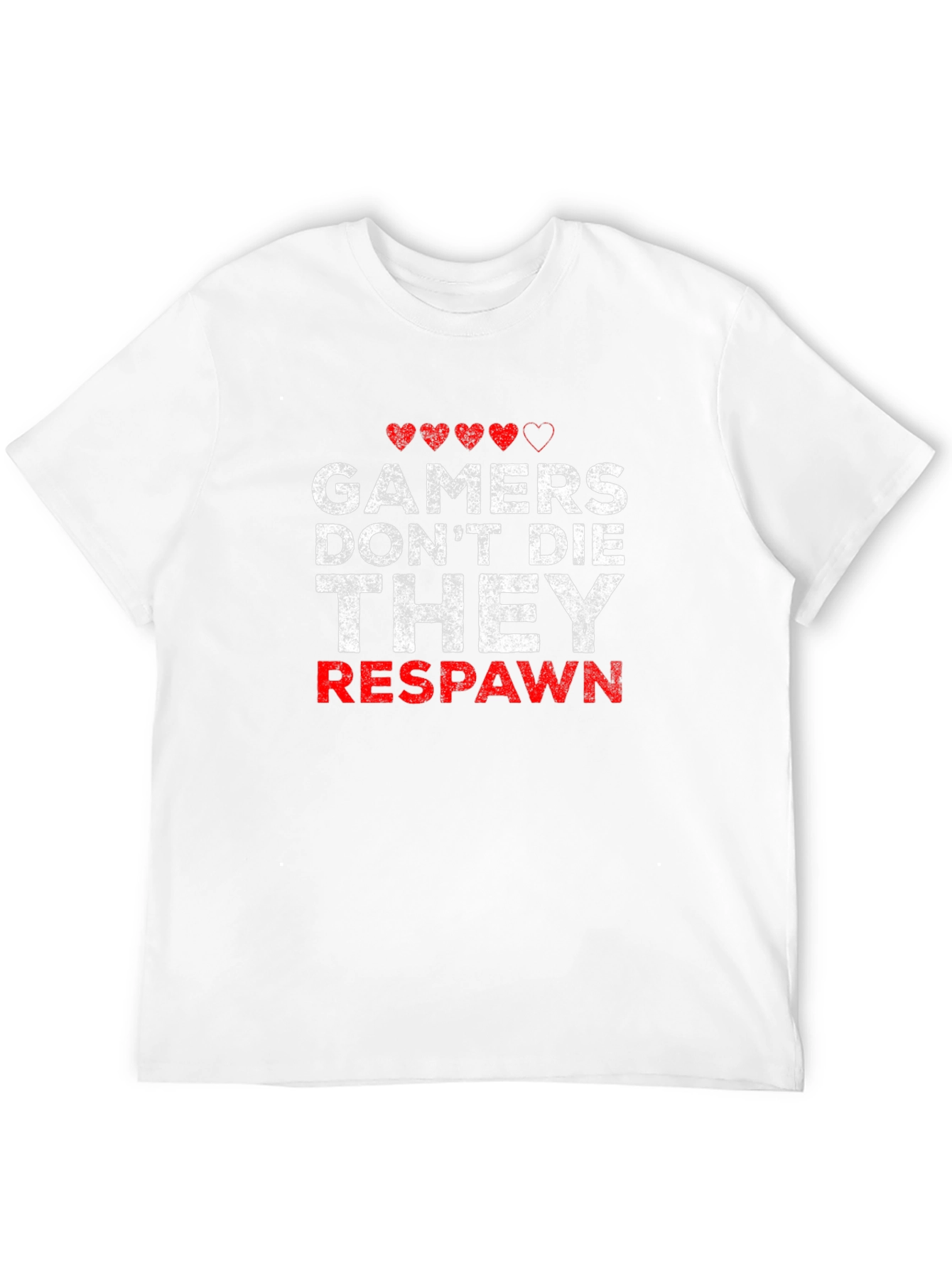 Gamers Dont Die They Respawn - Black T-shirt