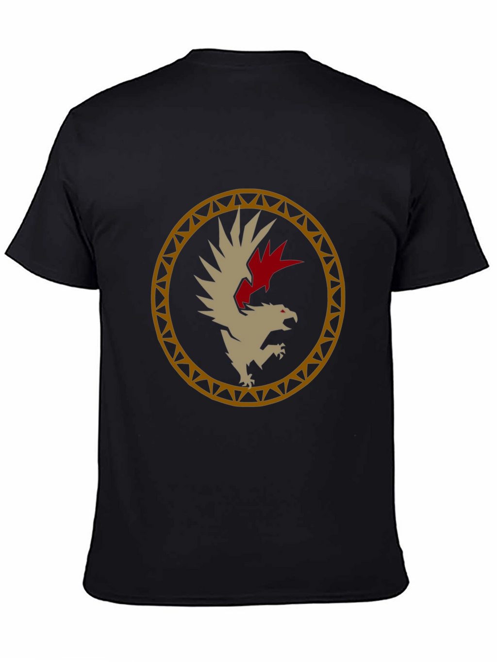 Eagle Emblem Graphic Tee - Stylish Black T-Shirt