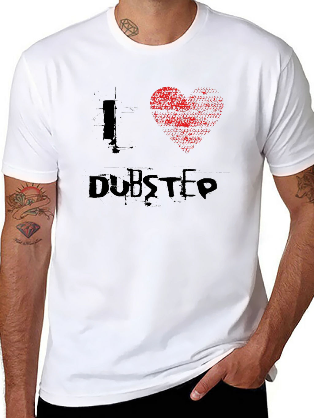 I Love Dubstep Black T-Shirt - Music Lover Tee