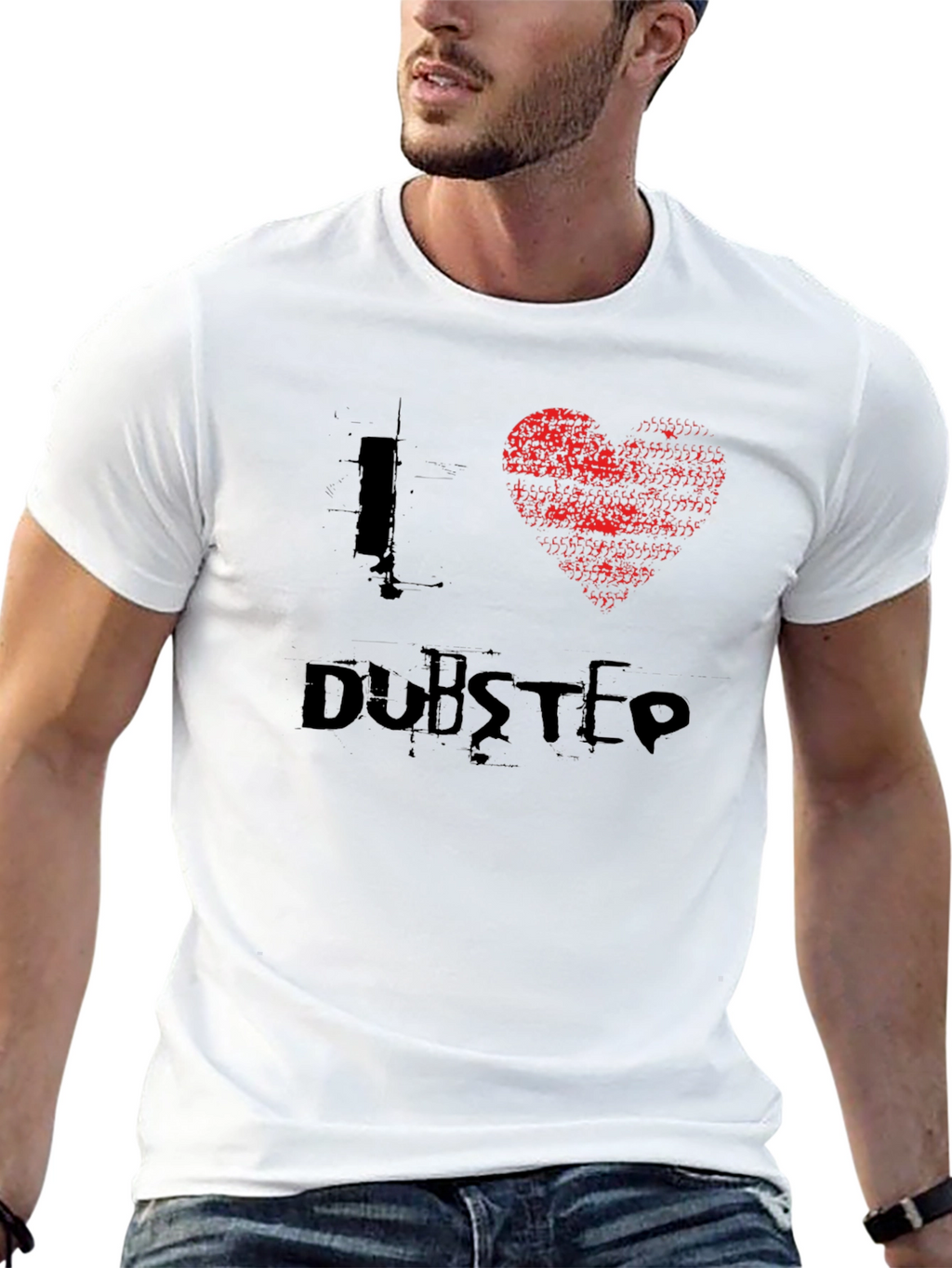 I Love Dubstep Black T-Shirt - Music Lover Tee