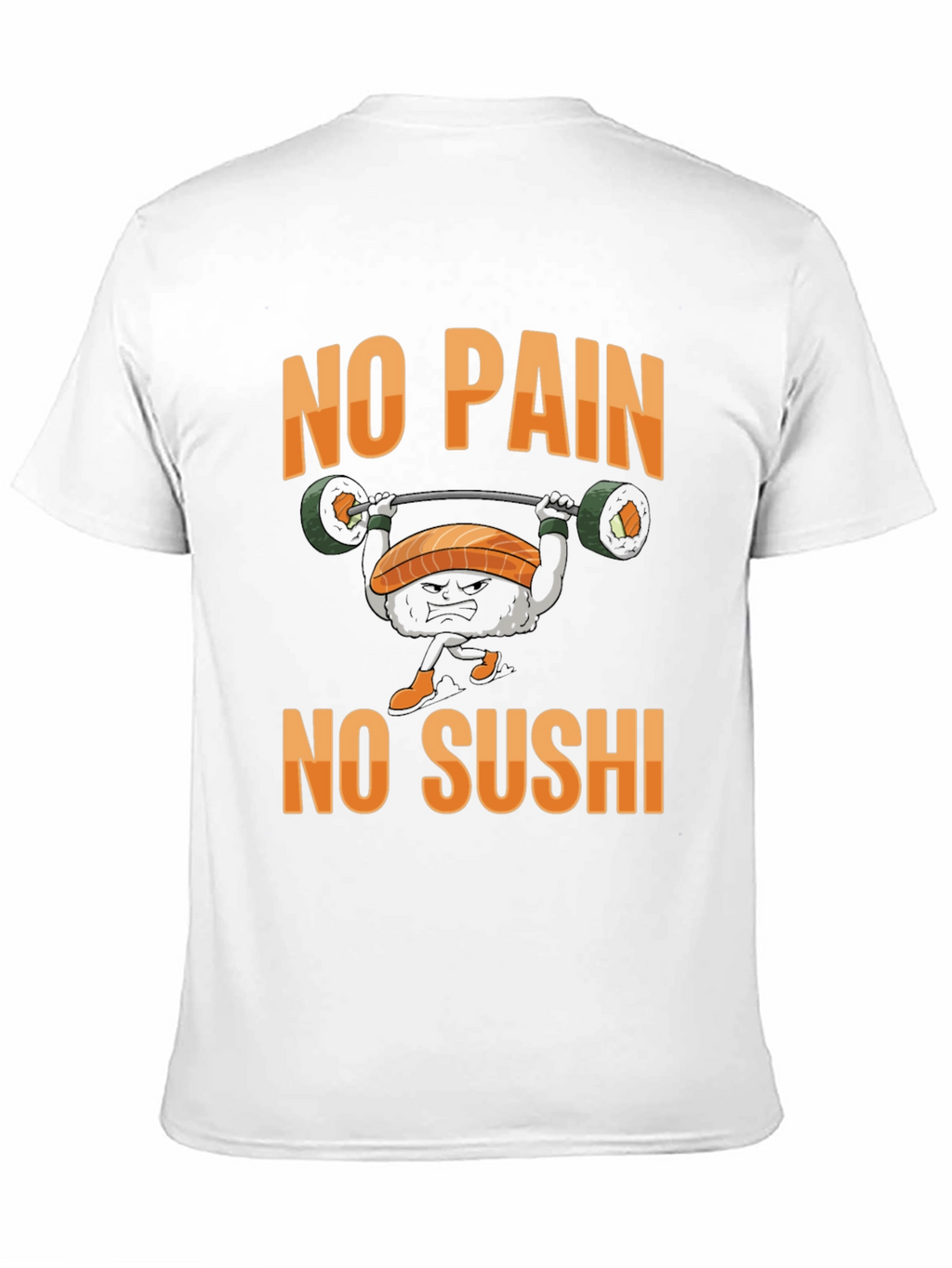 No Pain No Sushi Black T-Shirt