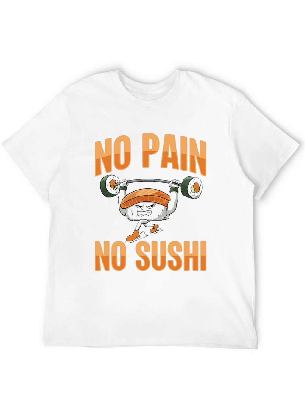 No Pain No Sushi Black T-Shirt