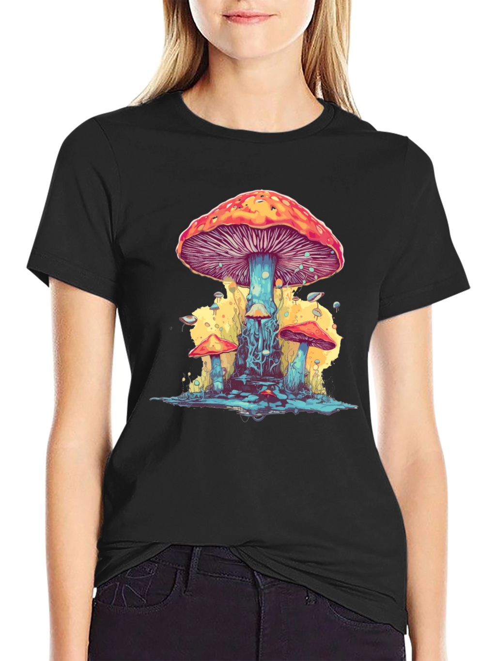 Psychedelic Mushroom Graphic Tee