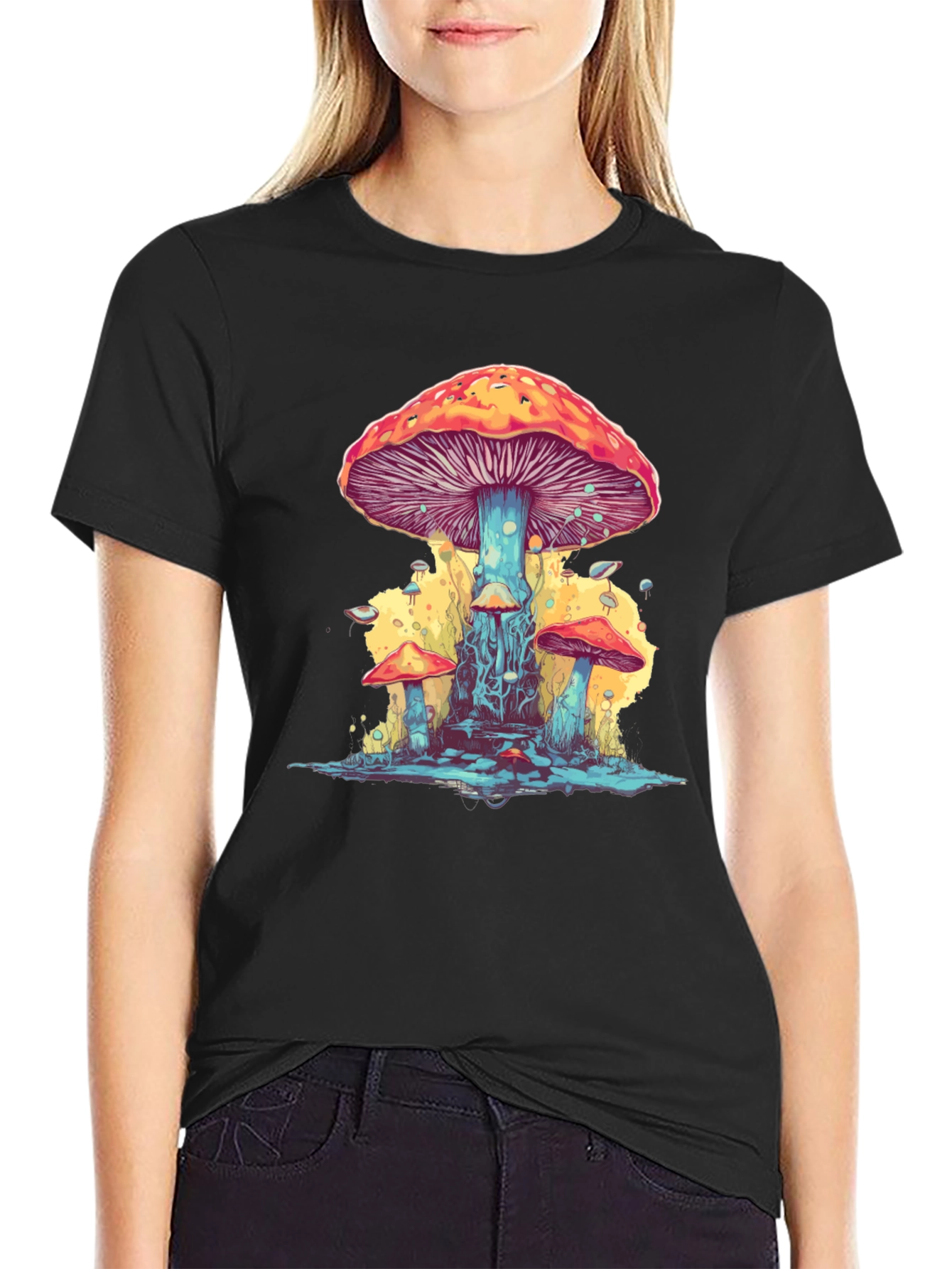 Psychedelic Mushroom Graphic Tee