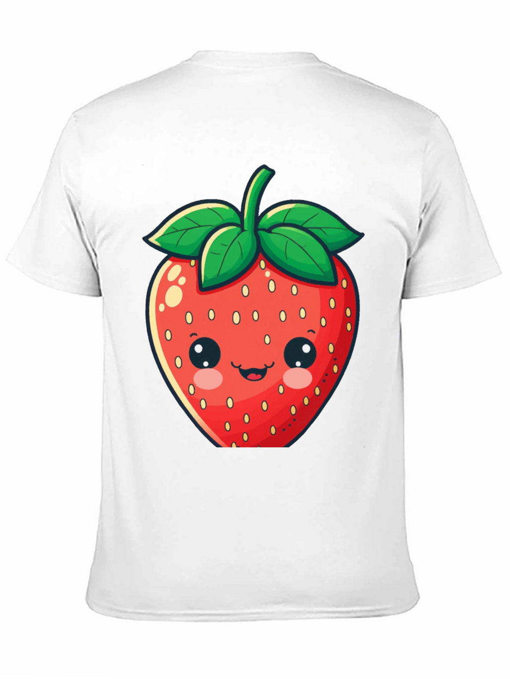 Cute Strawberry Graphic Tee - Unisex Black T-Shirt