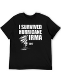 I Survived Hurricane Irma 2017 Black T-Shirt