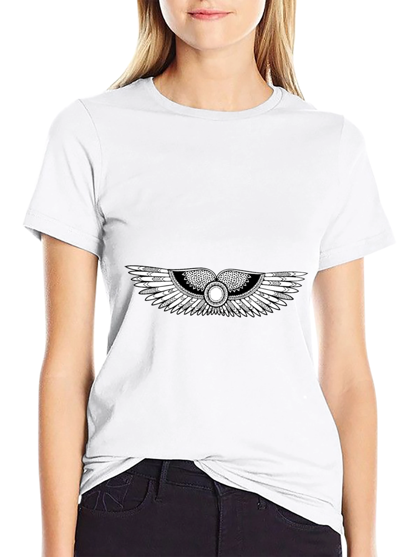 Egyptian Winged T-Shirt - Black Graphic Tee