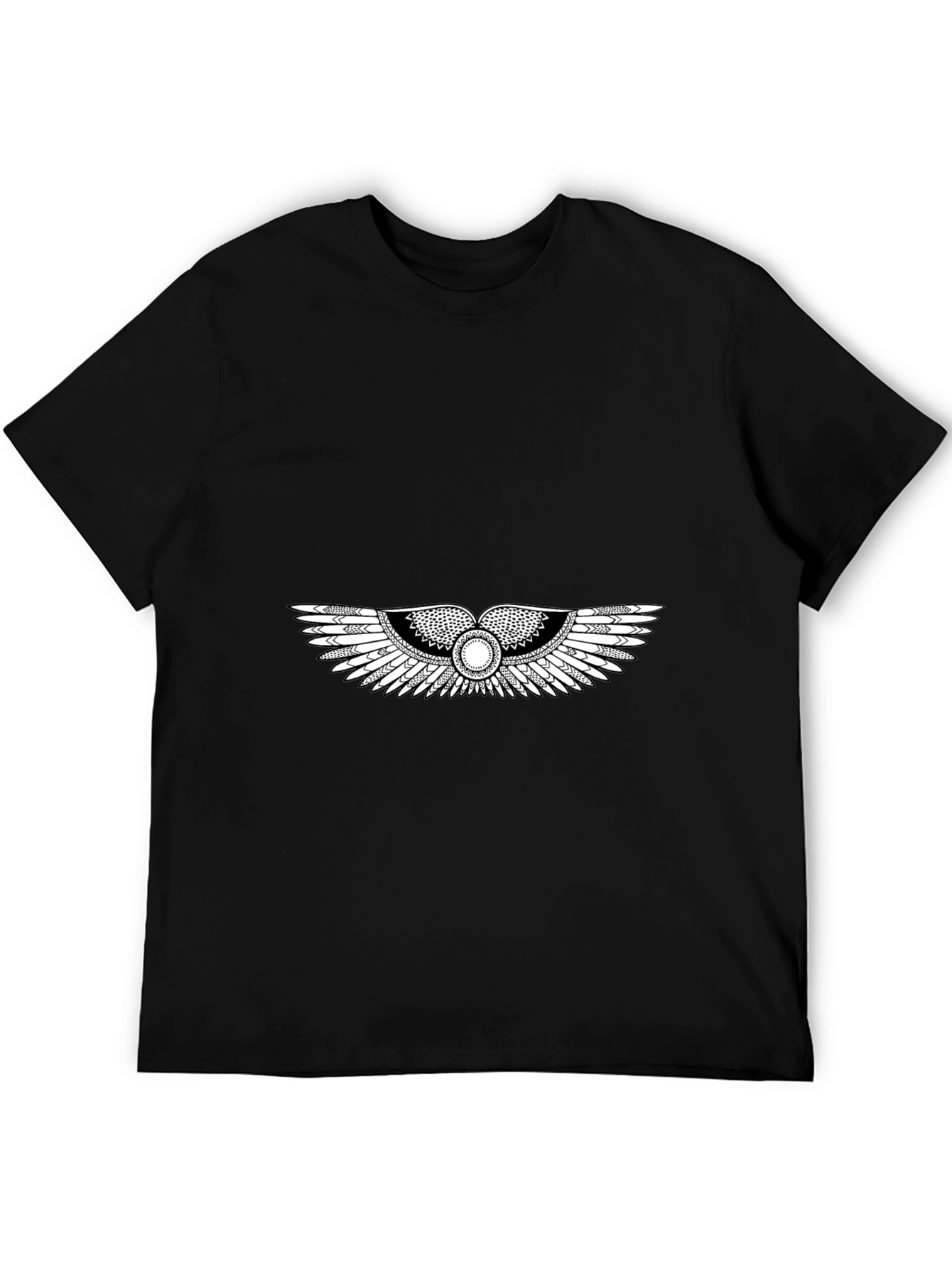 Egyptian Winged T-Shirt - Black Graphic Tee