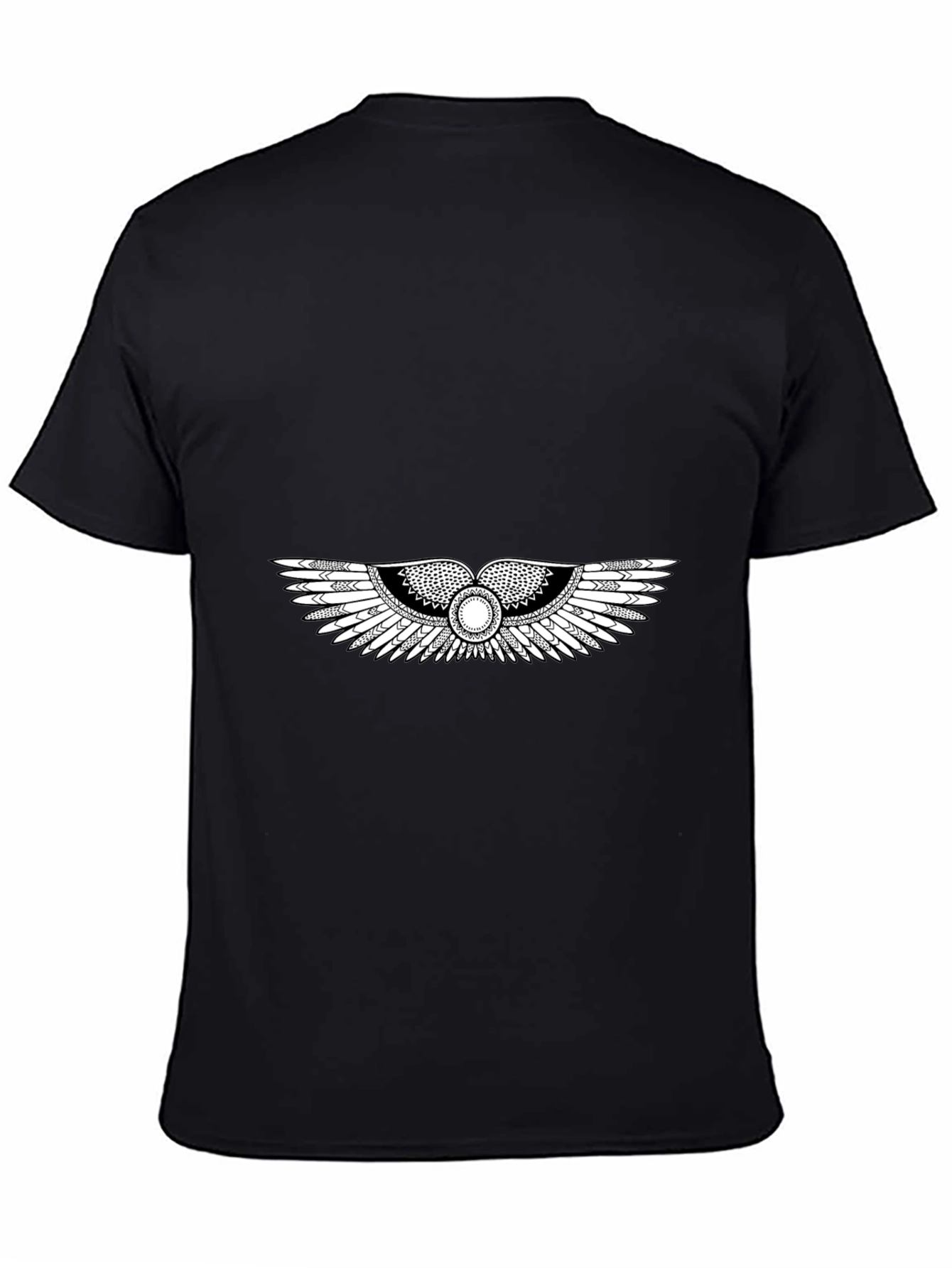 Egyptian Winged T-Shirt - Black Graphic Tee