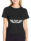 Egyptian Winged T-Shirt - Black Graphic Tee