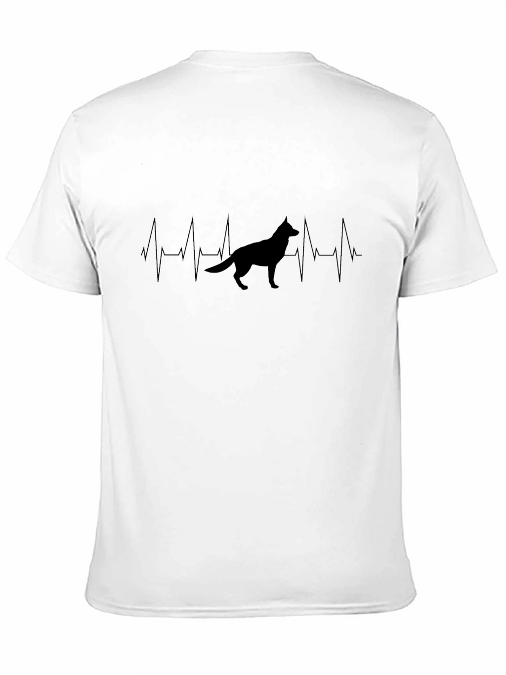 German Shepherd Heartbeat T-Shirt - Dog Lover Tee