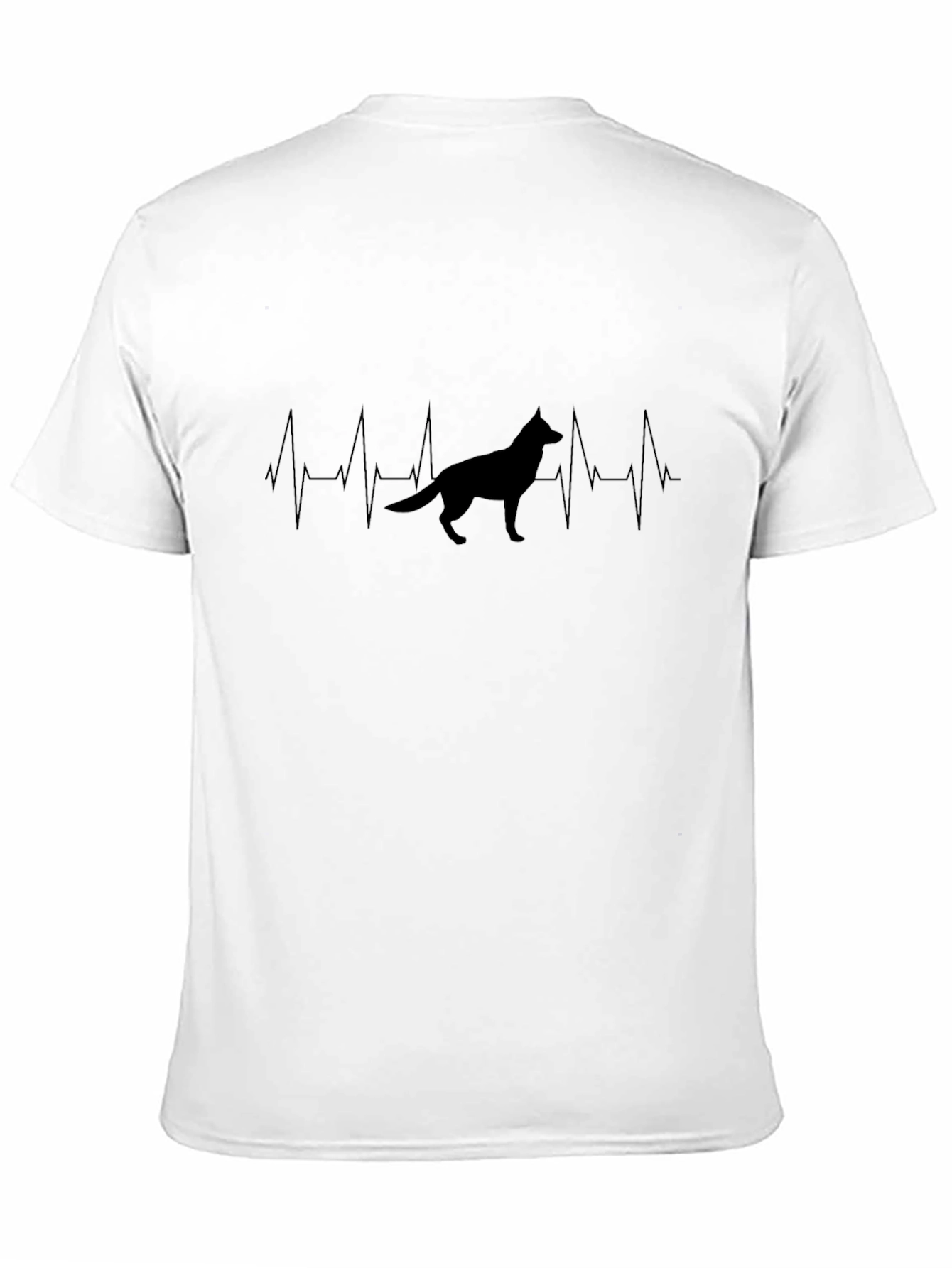 German Shepherd Heartbeat T-Shirt - Dog Lover Tee