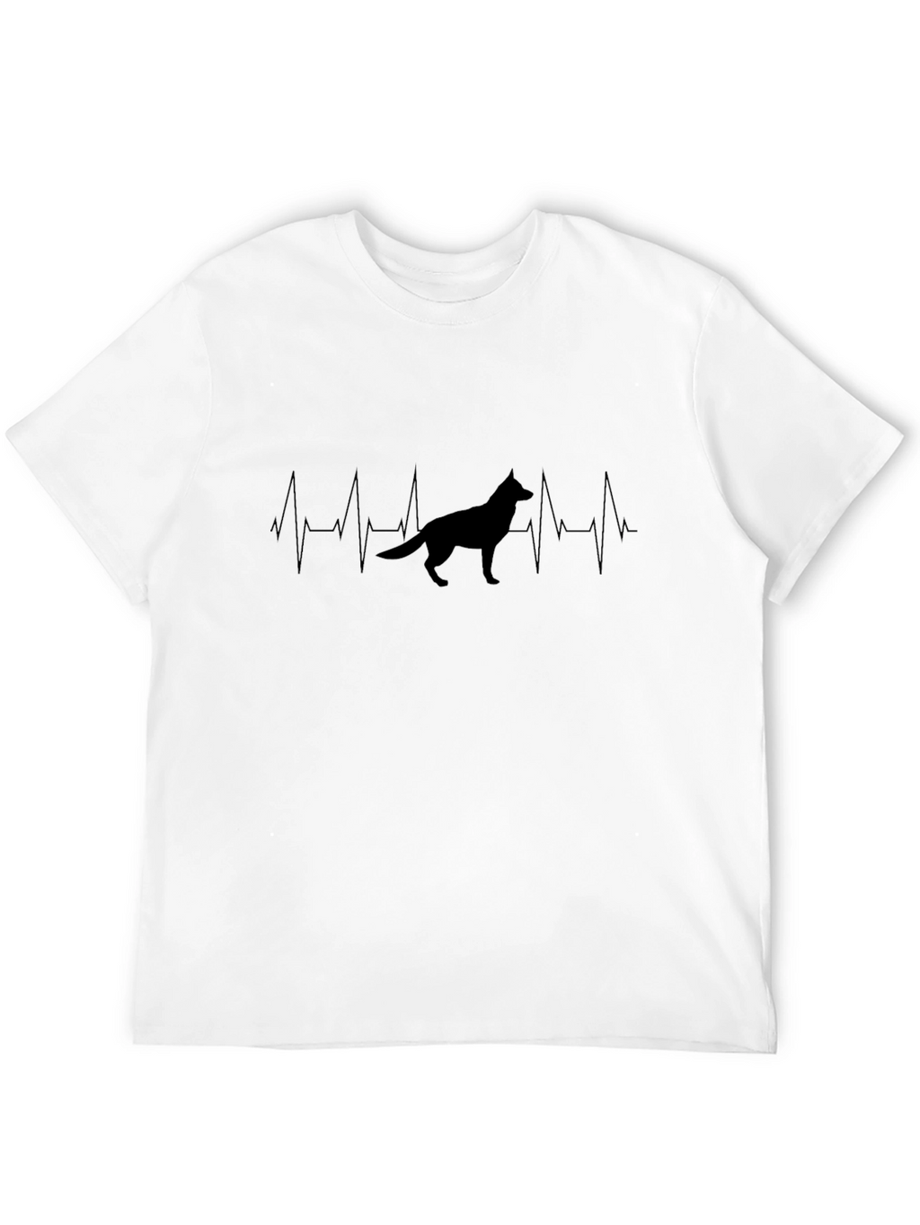 German Shepherd Heartbeat T-Shirt - Dog Lover Tee