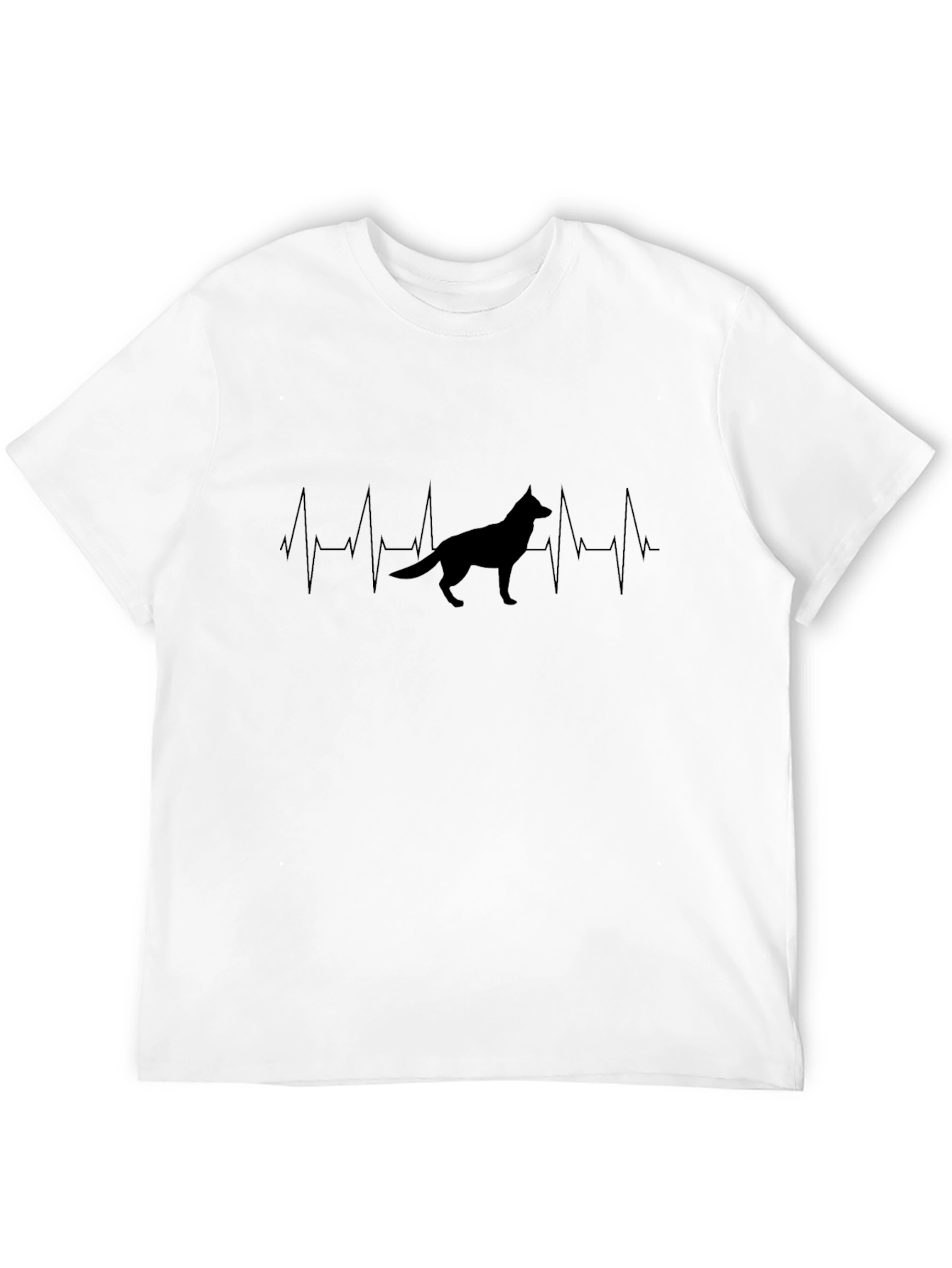 German Shepherd Heartbeat T-Shirt - Dog Lover Tee
