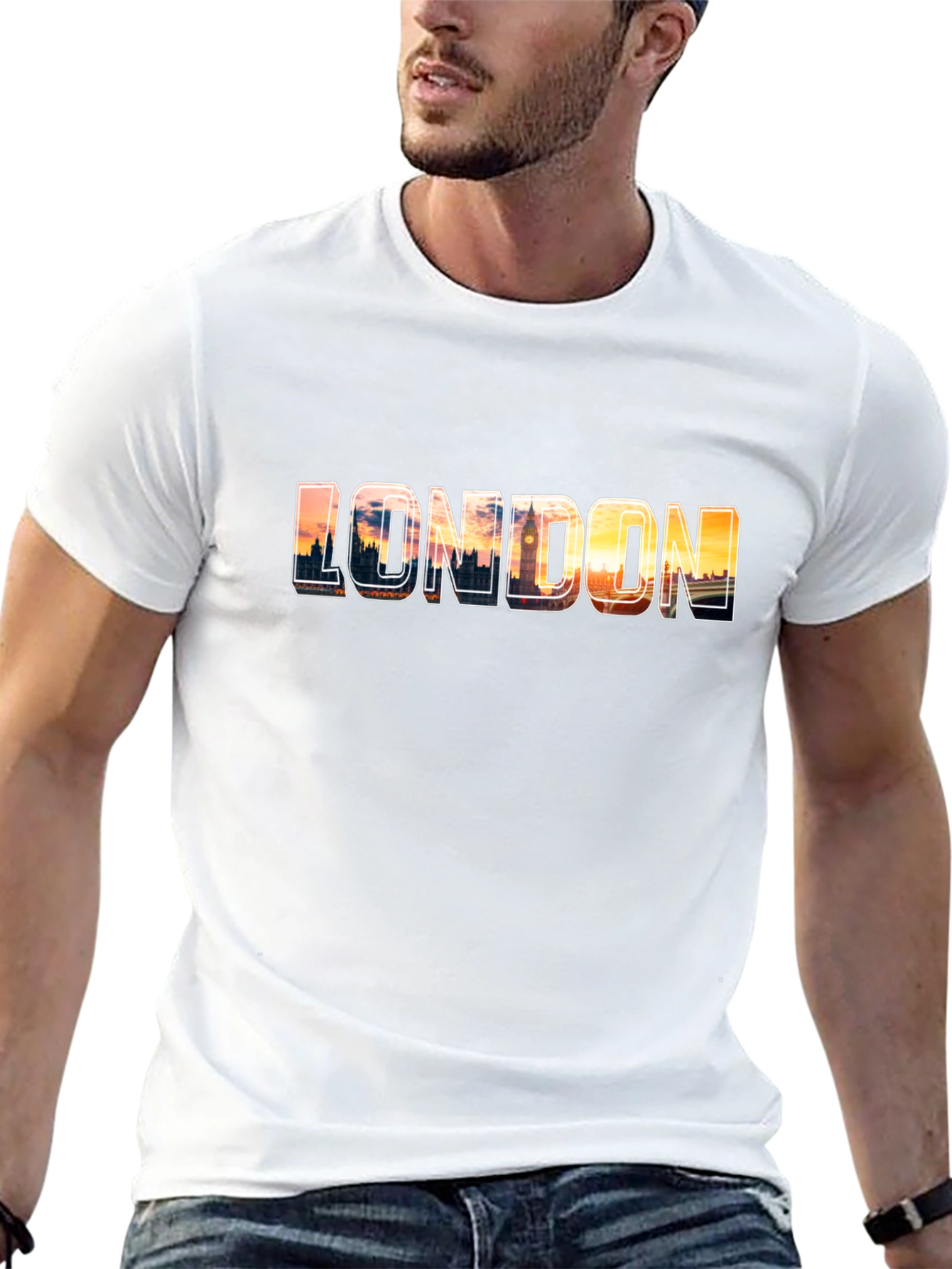 London Skyline Black T-Shirt