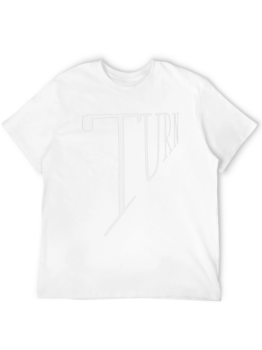 Turn Graphic Print Black T-Shirt