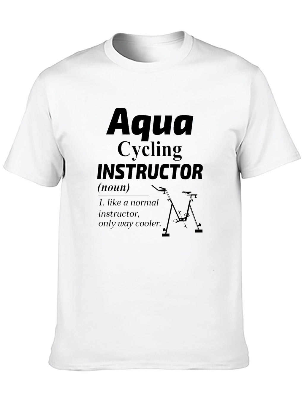 Aqua Cycling Instructor Graphic T-Shirt