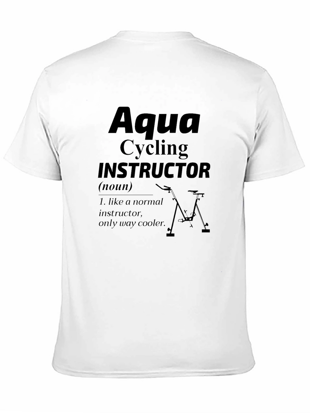 Aqua Cycling Instructor Graphic T-Shirt