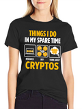 Crypto Spare Time Graphic T-Shirt