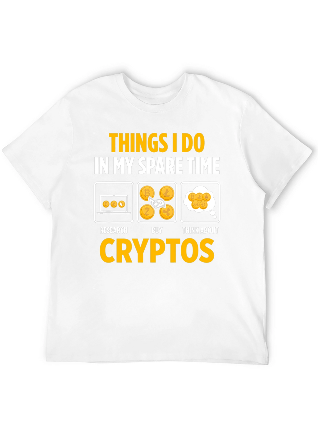 Crypto Spare Time Graphic T-Shirt