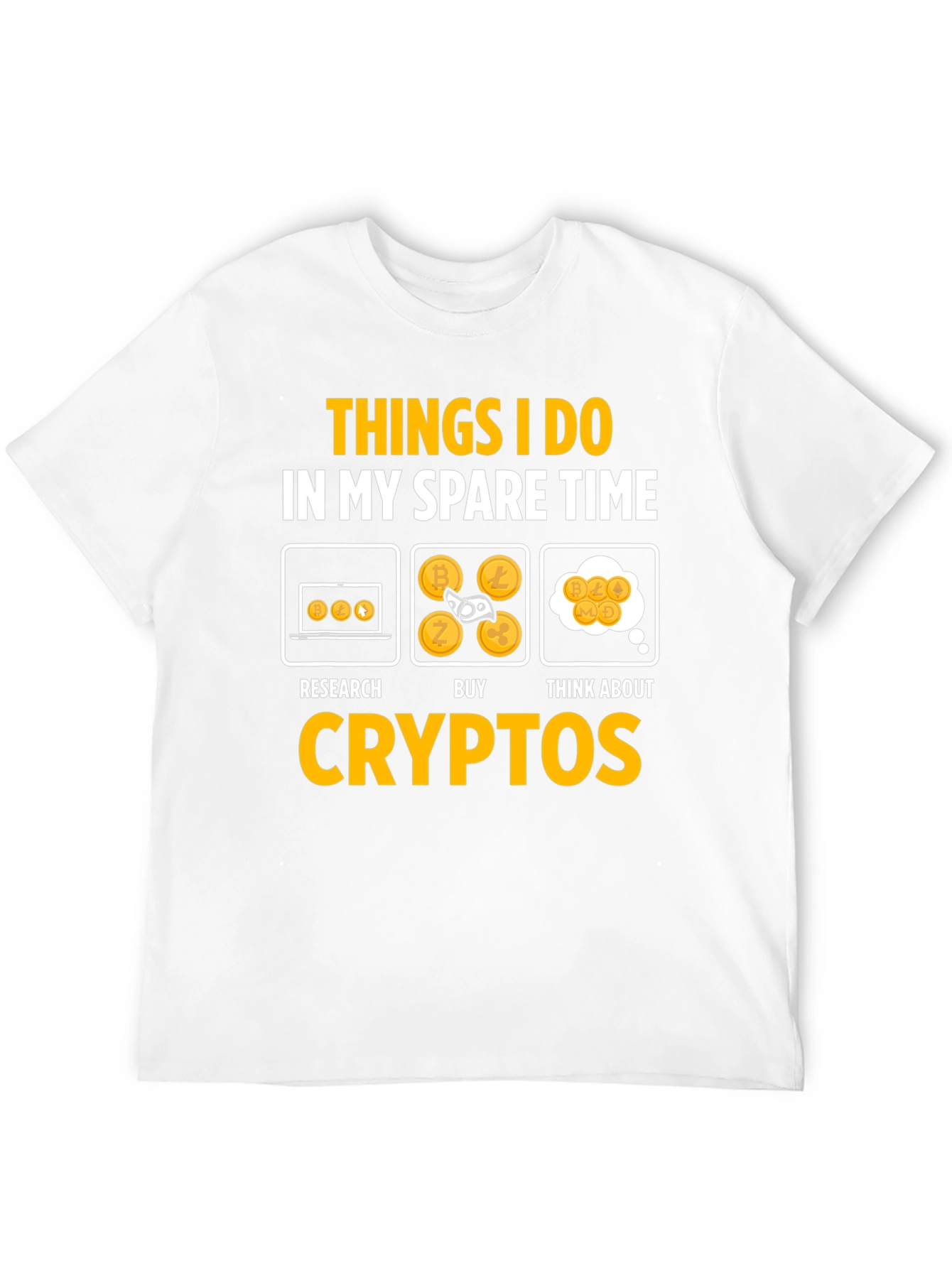 Crypto Spare Time Graphic T-Shirt
