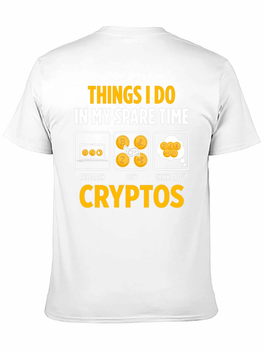 Crypto Spare Time Graphic T-Shirt