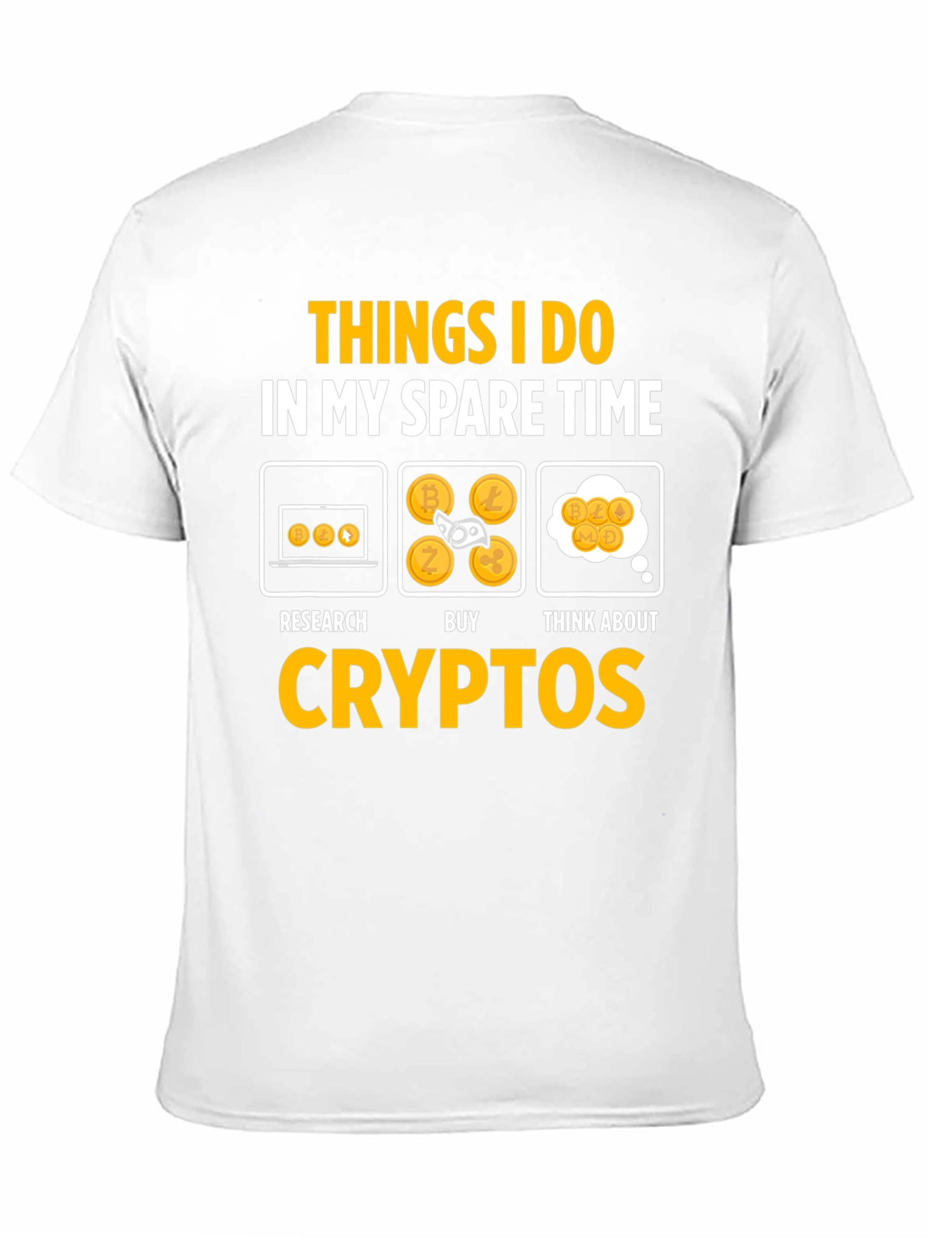 Crypto Spare Time Graphic T-Shirt
