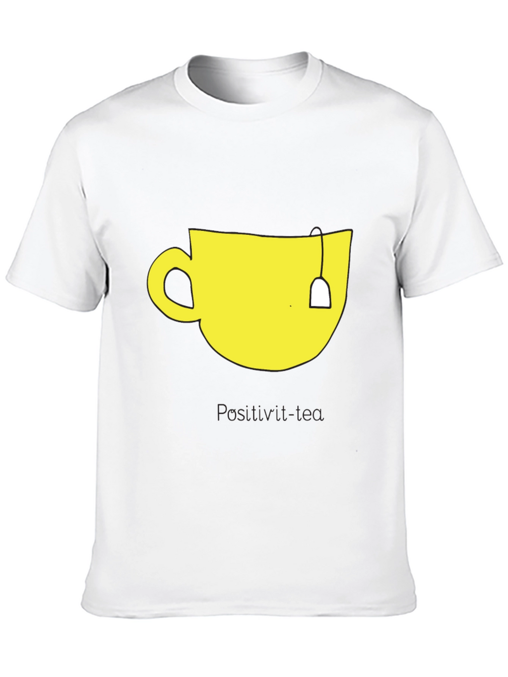 Teacup Graphic Tee - Mens Black Cotton T-Shirt