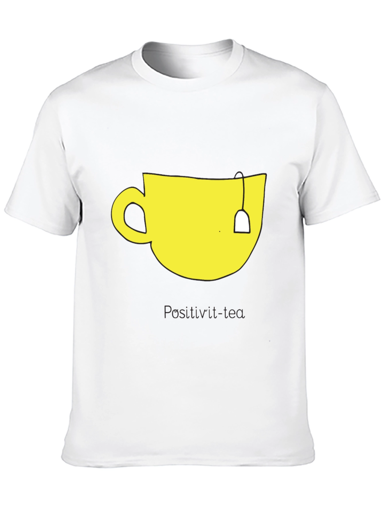 Teacup Graphic Tee - Mens Black Cotton T-Shirt
