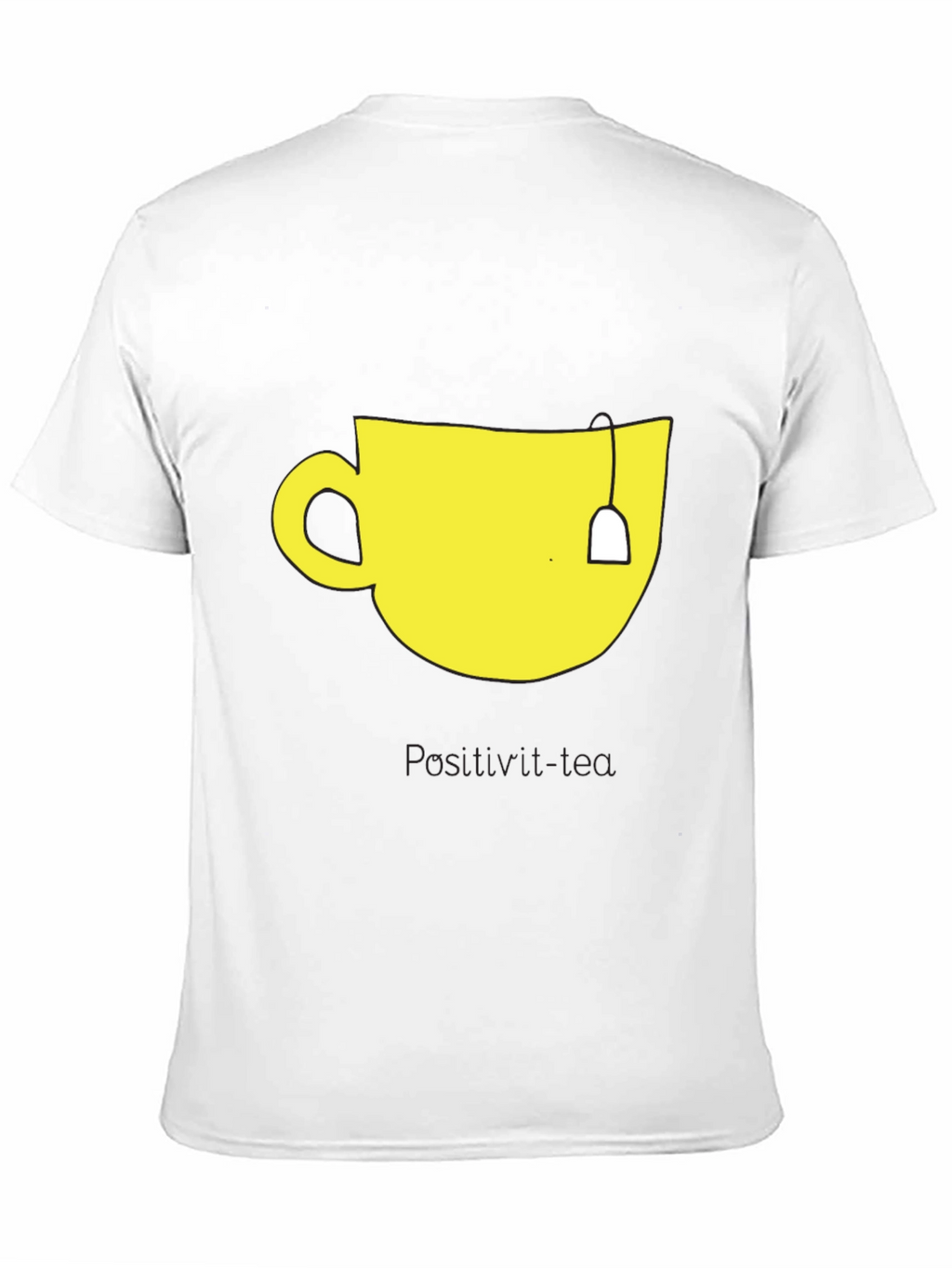 Teacup Graphic Tee - Mens Black Cotton T-Shirt