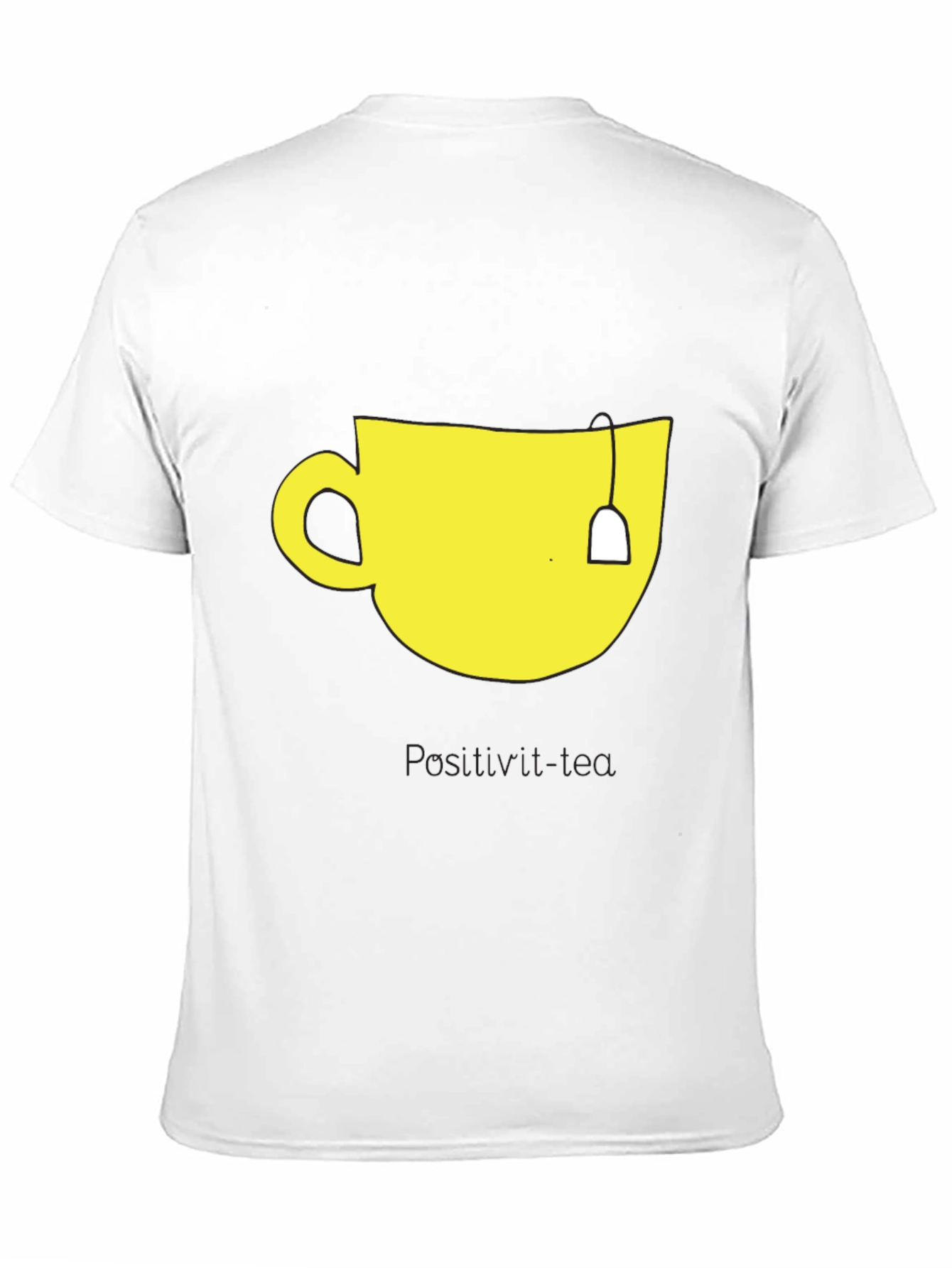 Teacup Graphic Tee - Mens Black Cotton T-Shirt
