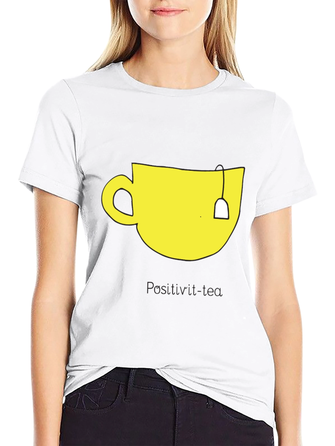 Teacup Graphic Tee - Mens Black Cotton T-Shirt