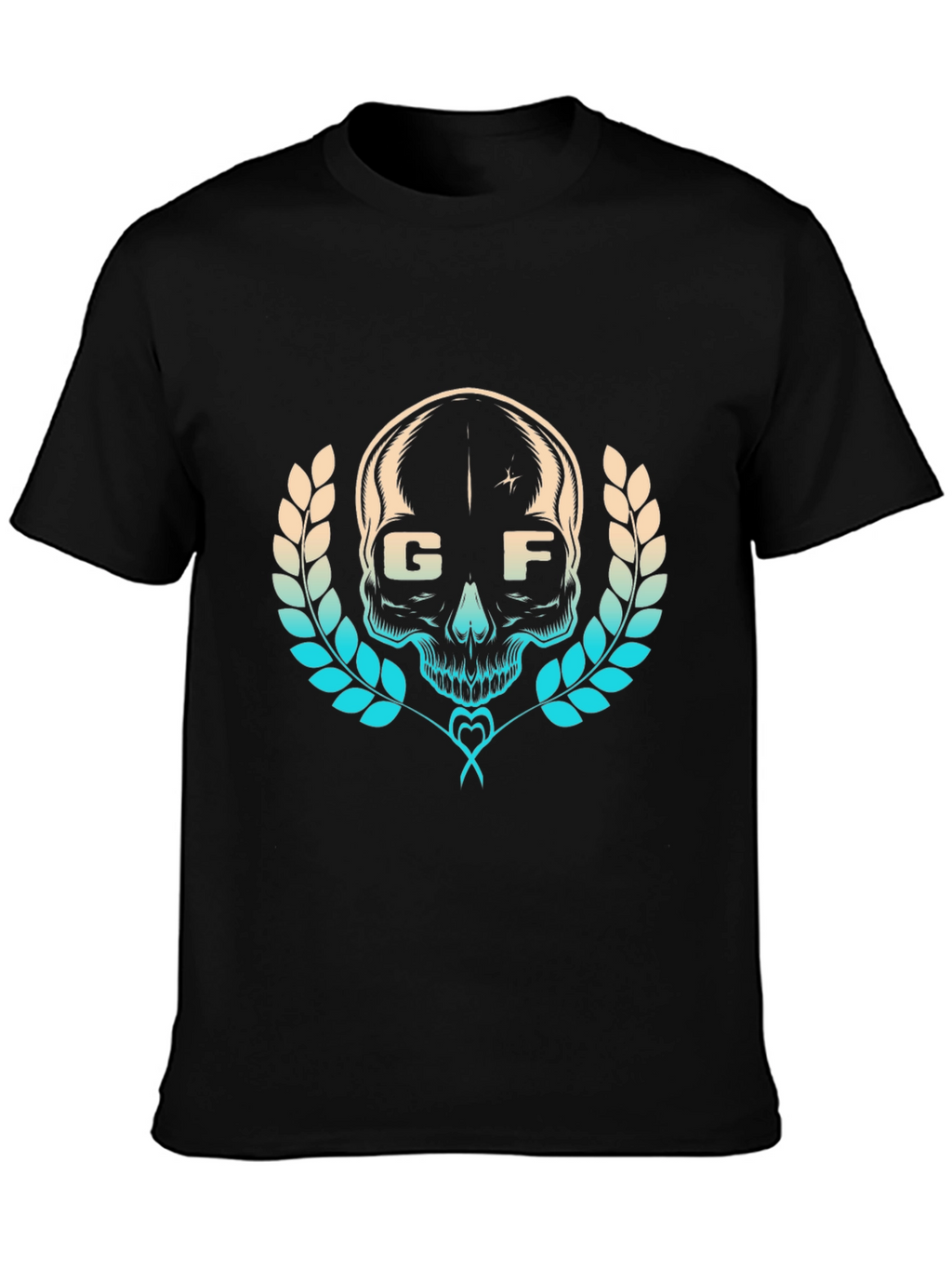 Skull Graphic Tee - Stylish Black T-Shirt