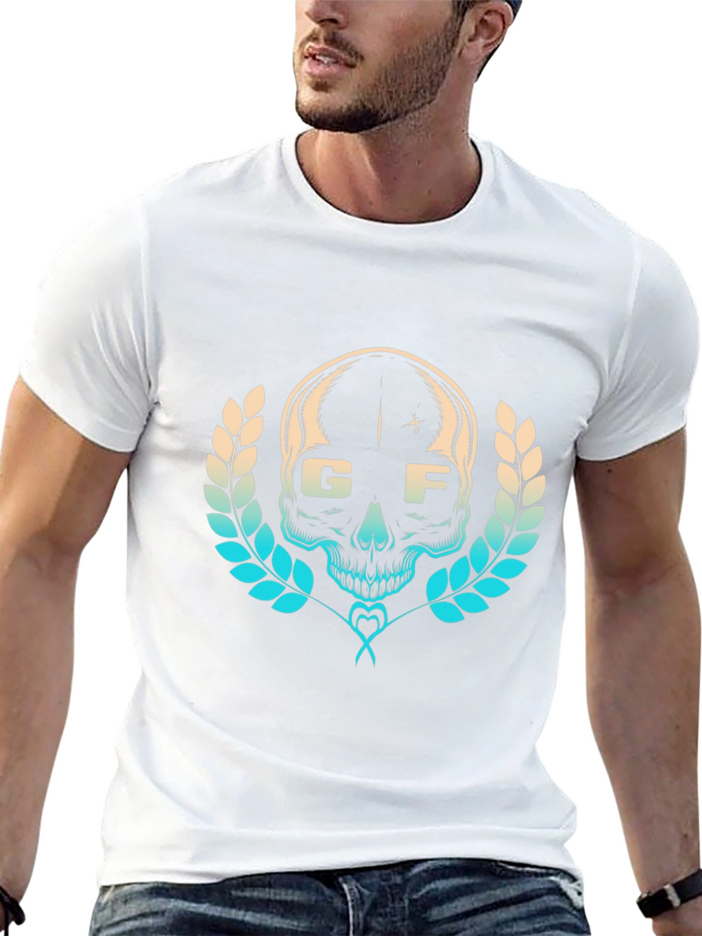 Skull Graphic Tee - Stylish Black T-Shirt