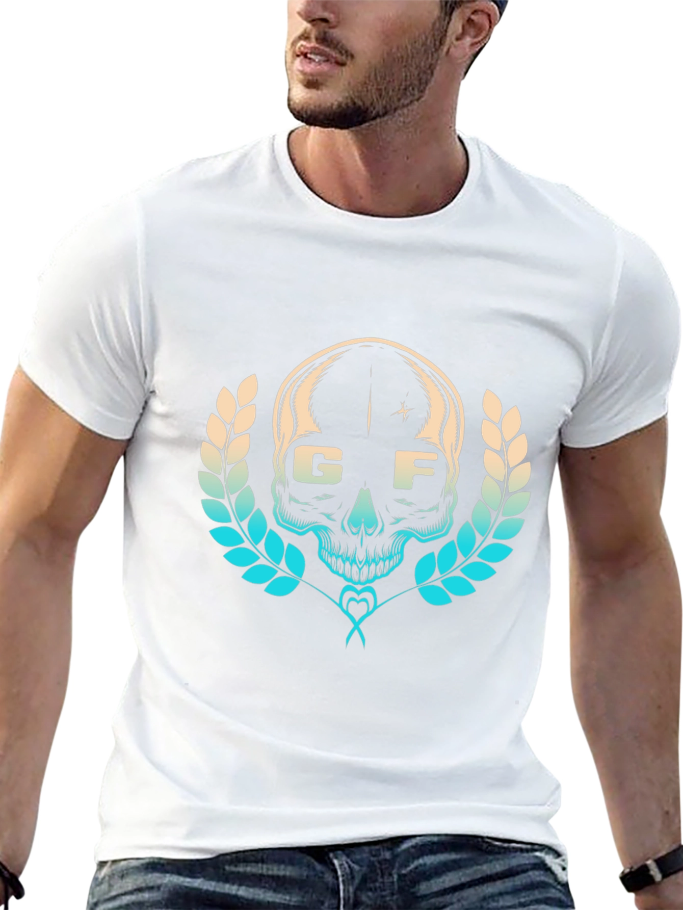 Skull Graphic Tee - Stylish Black T-Shirt