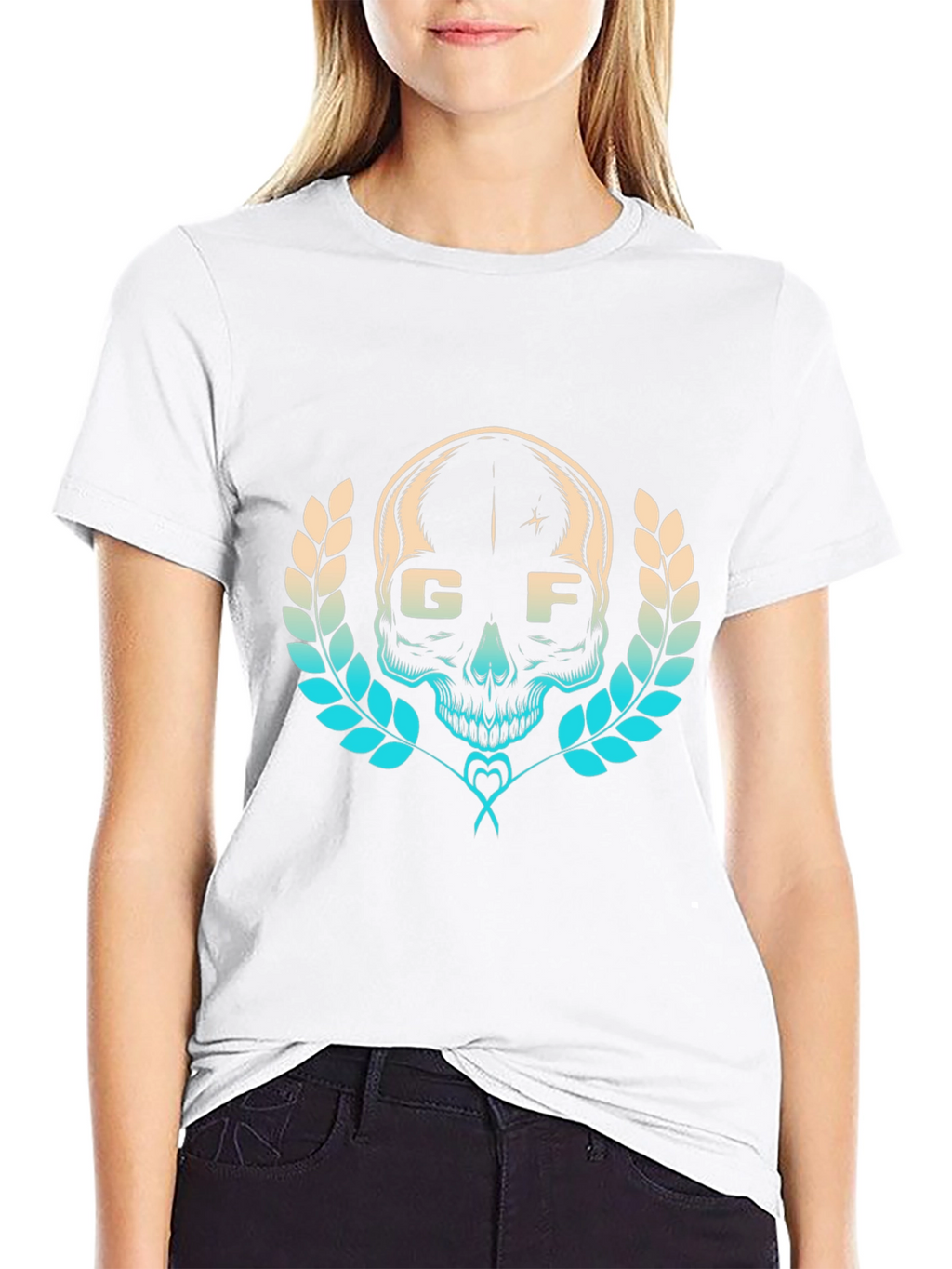Skull Graphic Tee - Stylish Black T-Shirt