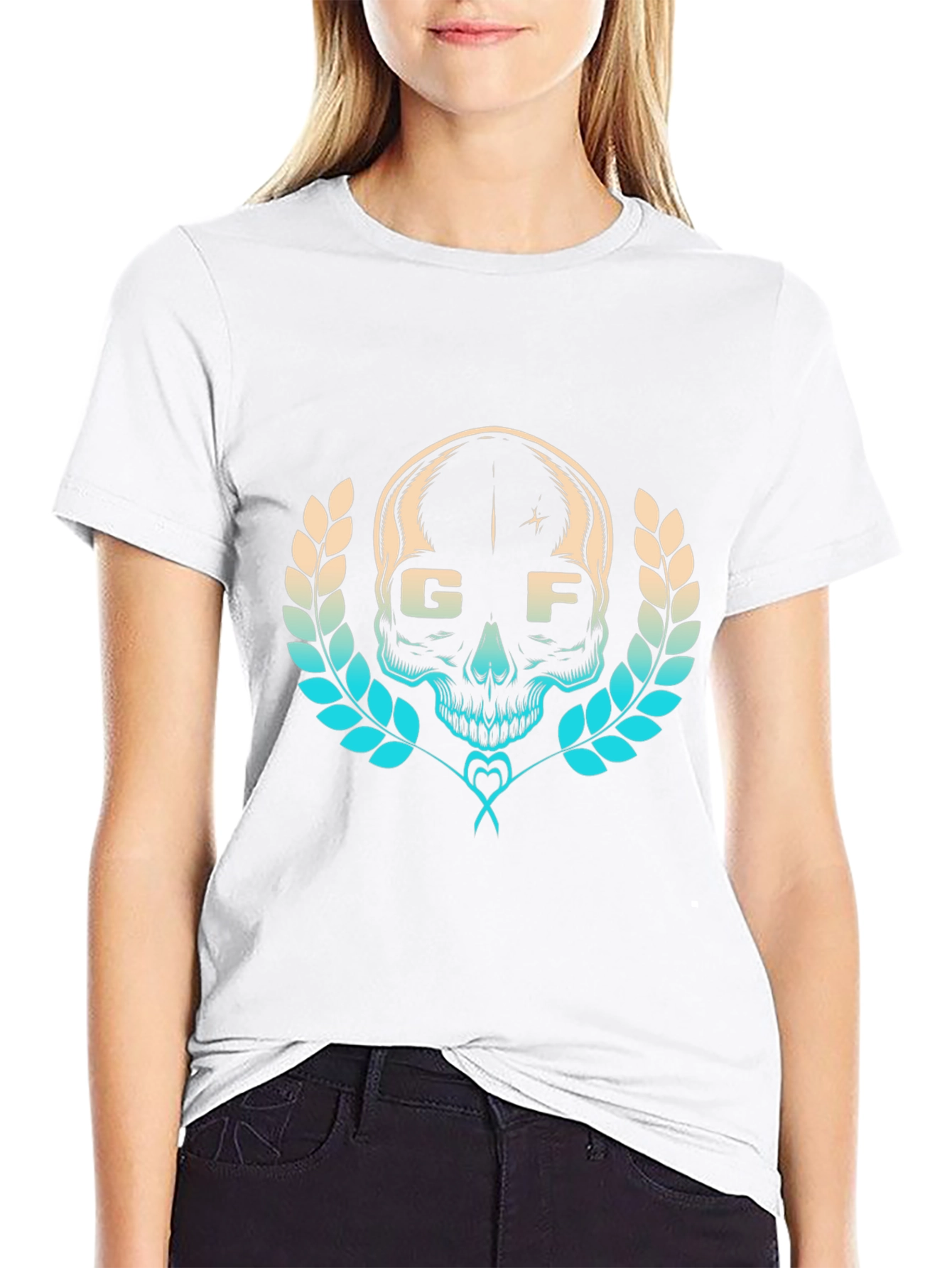 Skull Graphic Tee - Stylish Black T-Shirt