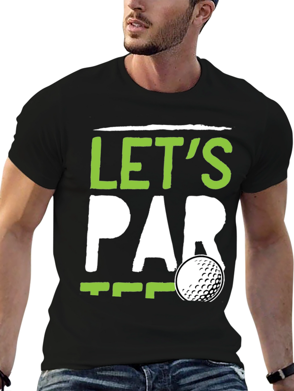 Lets Par Tee Golf T-Shirt - Black