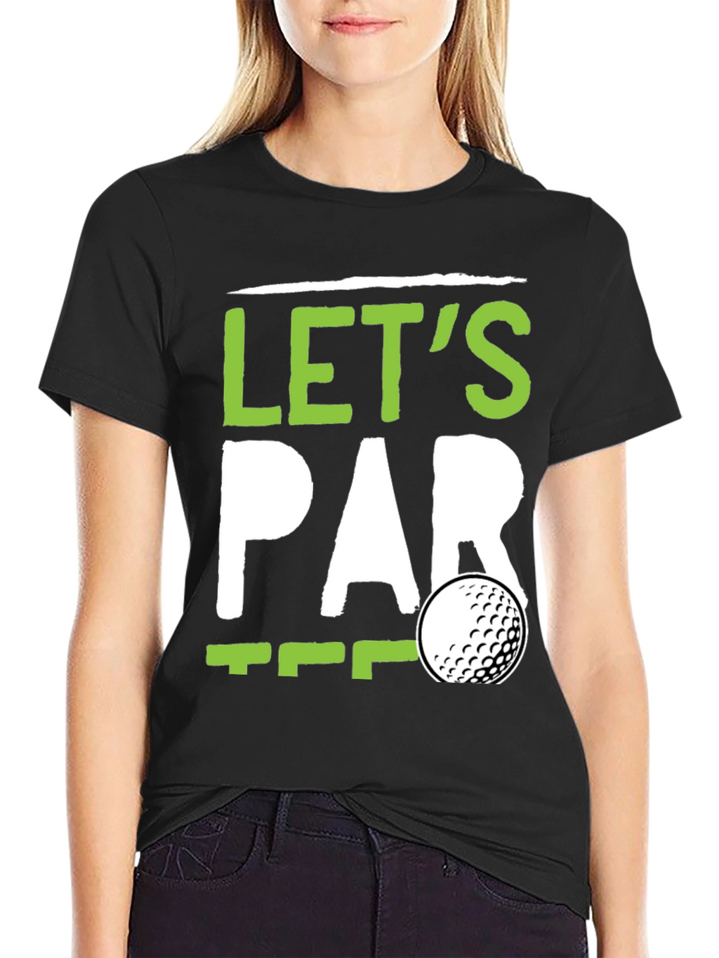 Lets Par Tee Golf T-Shirt - Black