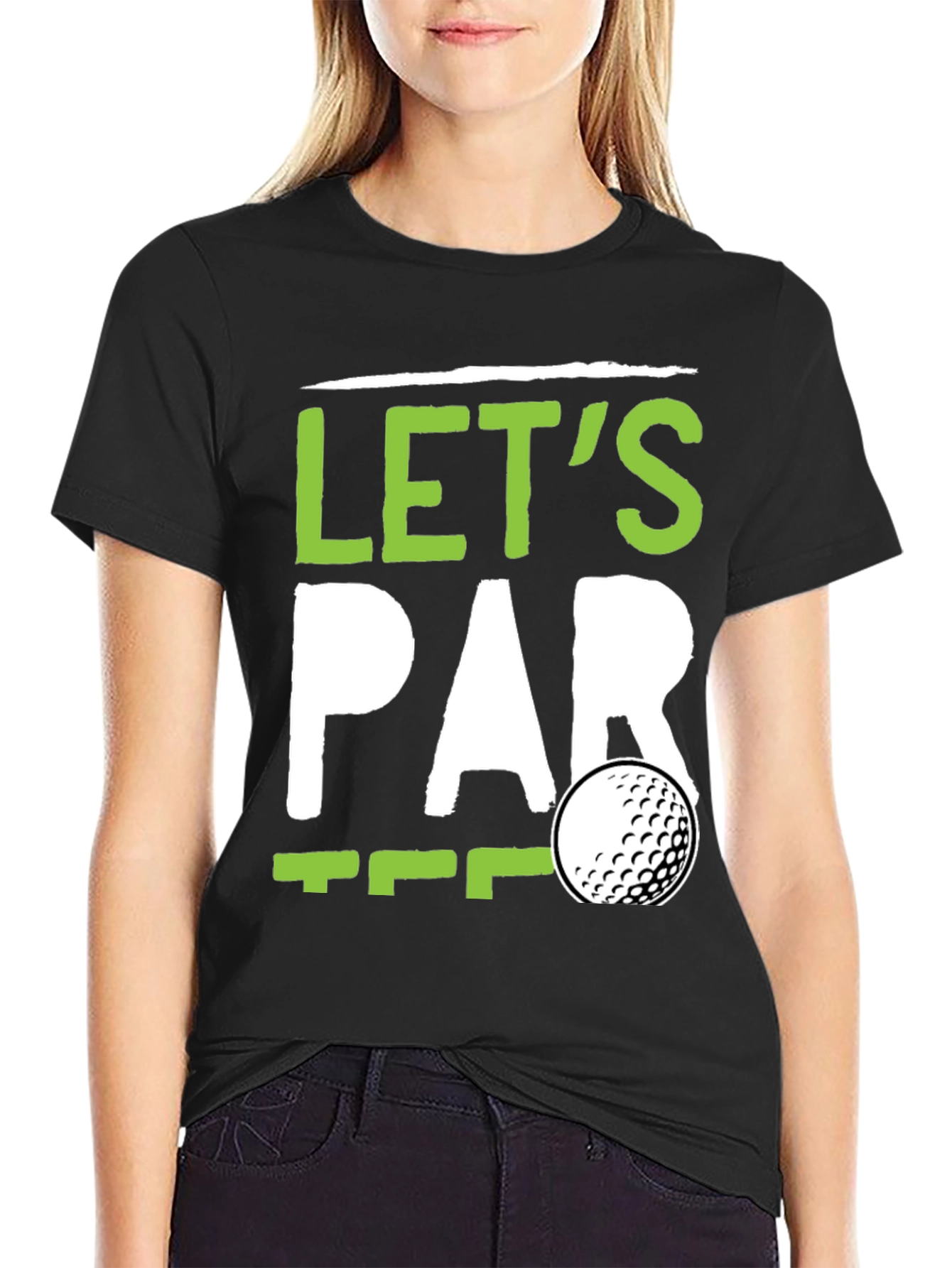 Lets Par Tee Golf T-Shirt - Black
