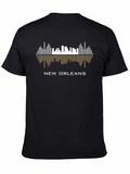 New Orleans Skyline Graphic Tee - Black
