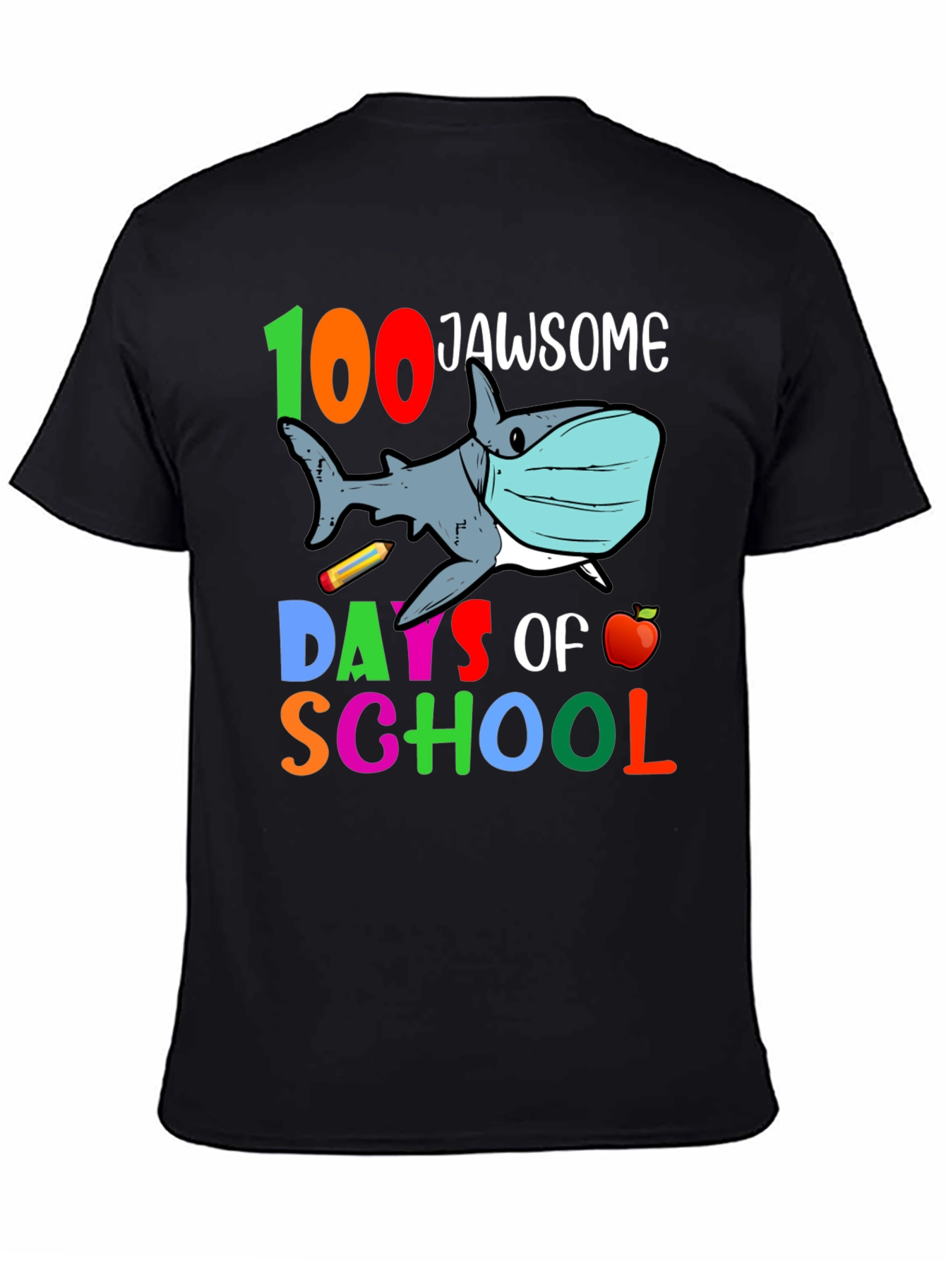 100 Days of School Jaw-some Shark T-Shirt