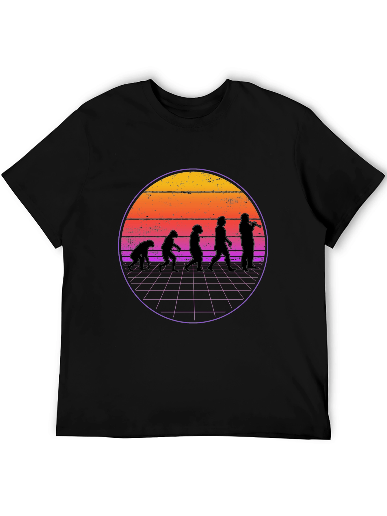 Evolution Musician T-Shirt Retro Style