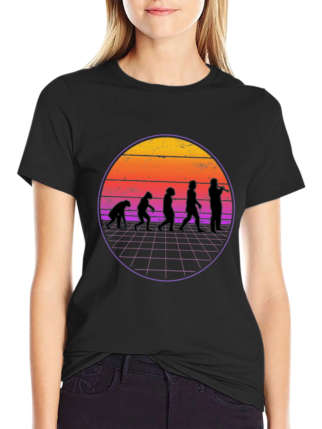 Evolution Musician T-Shirt Retro Style