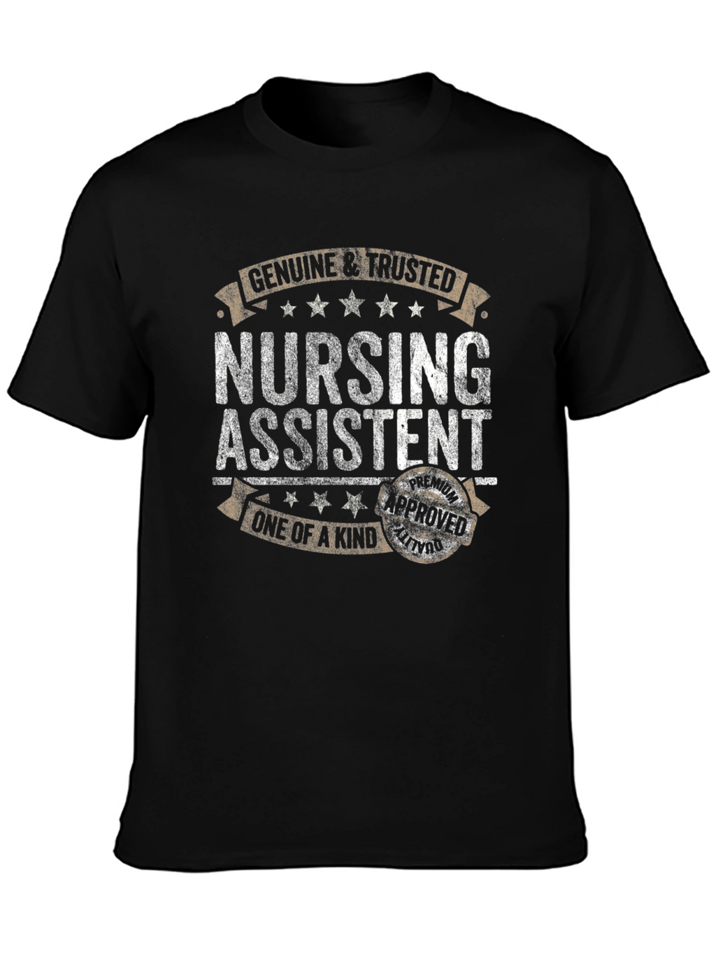 Genuine & Trusted Nursing Assistant Black T-Shirt