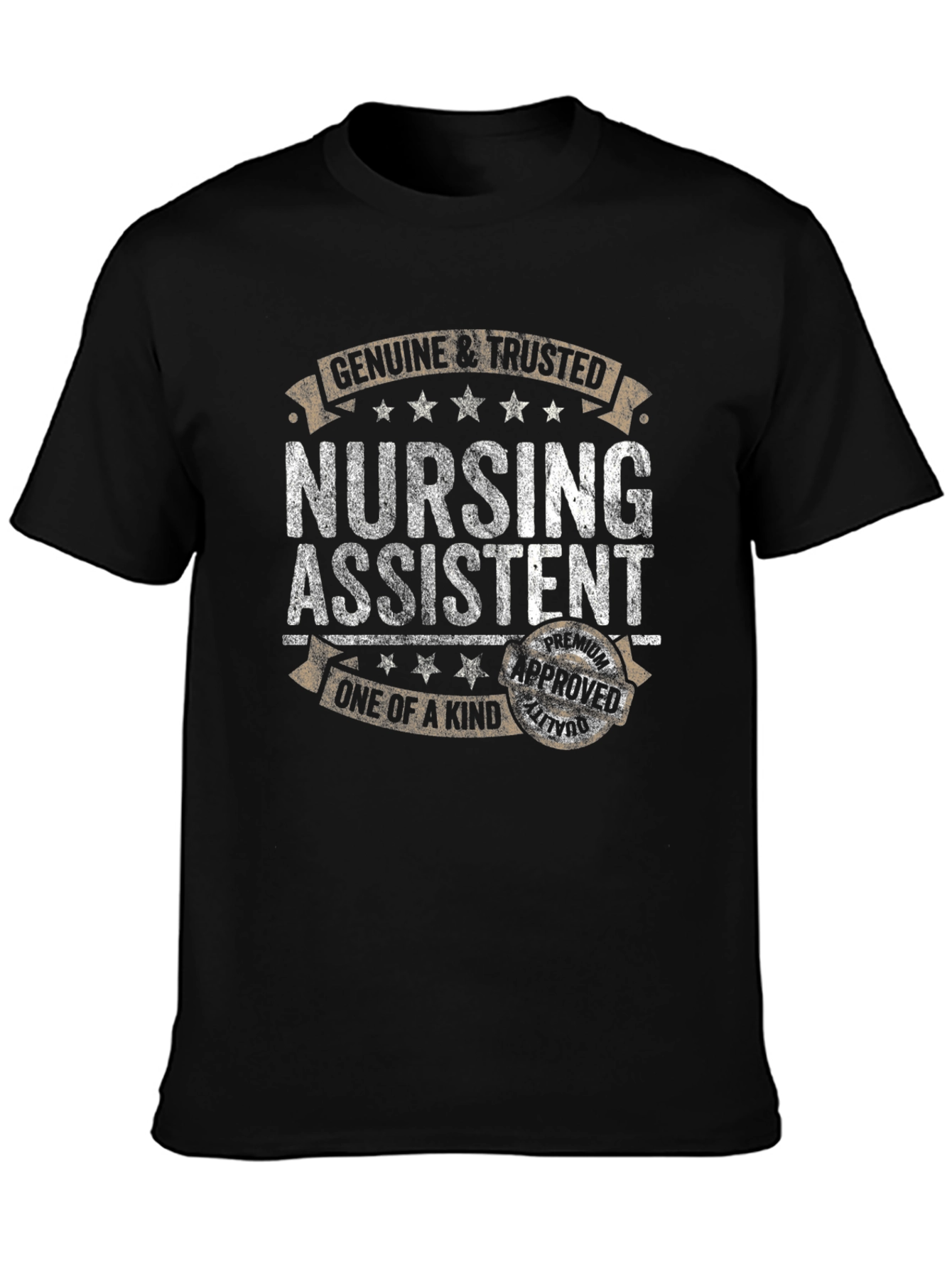 Genuine & Trusted Nursing Assistant Black T-Shirt