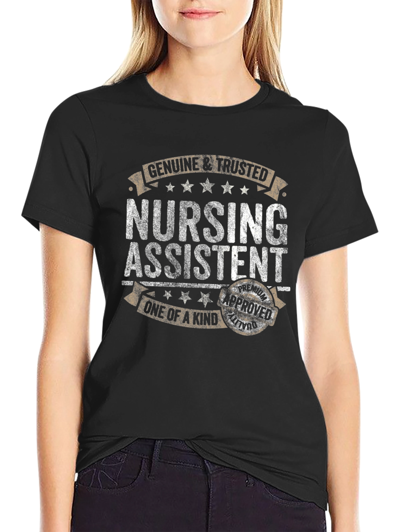 Genuine & Trusted Nursing Assistant Black T-Shirt