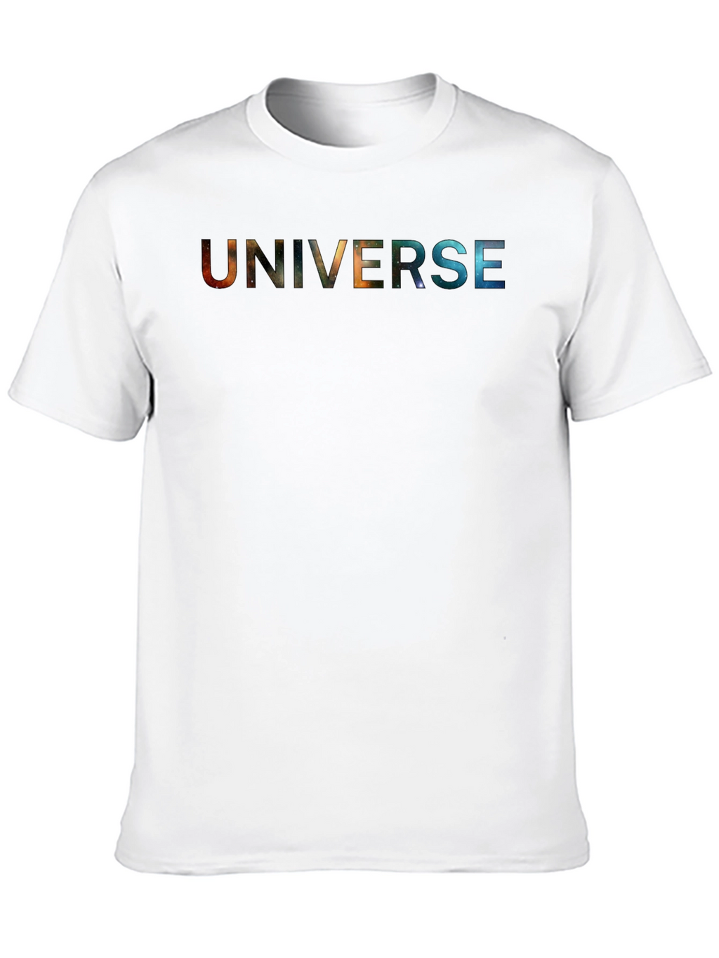 Universe Graphic Print Black T-Shirt