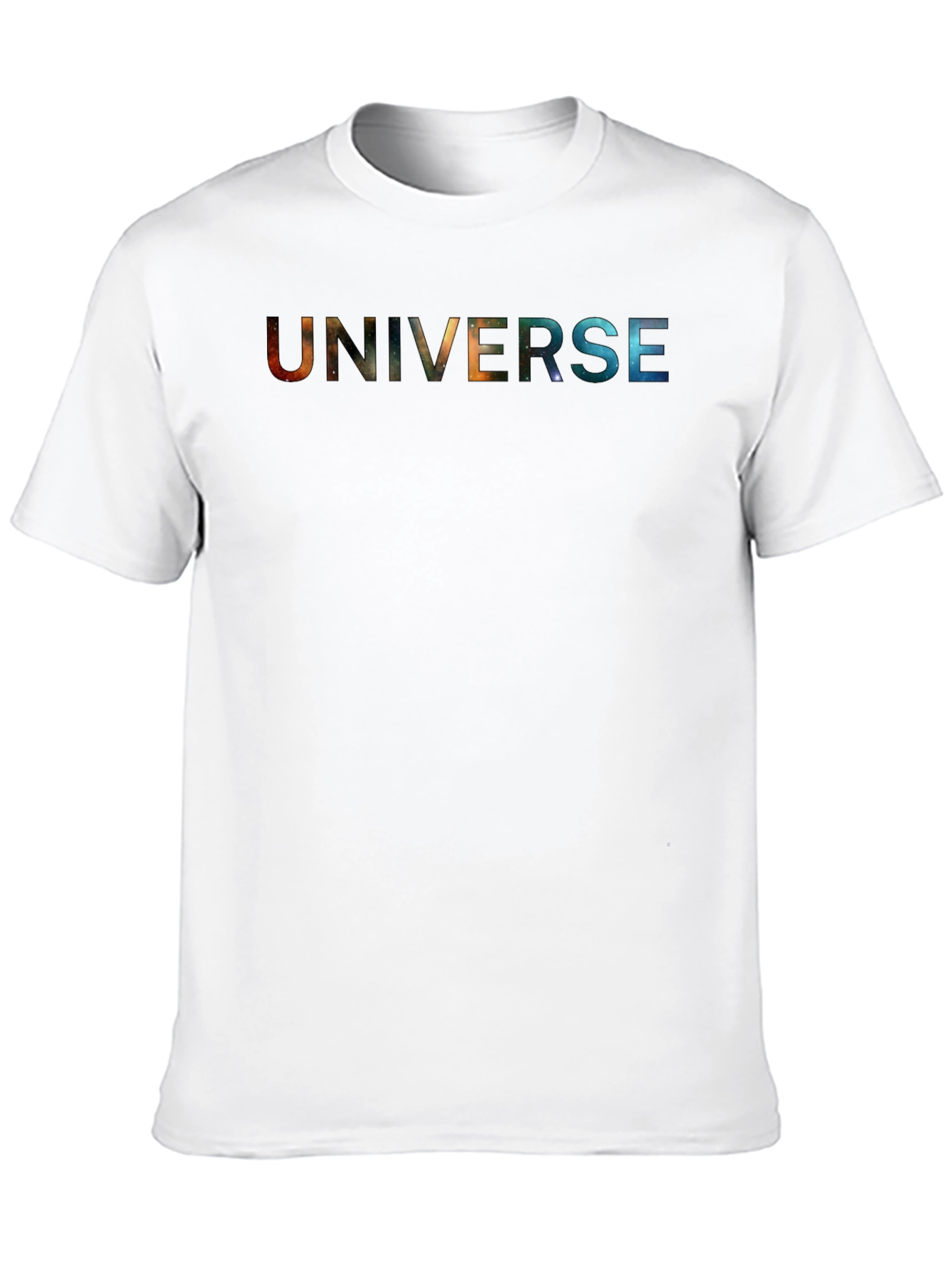 Universe Graphic Print Black T-Shirt